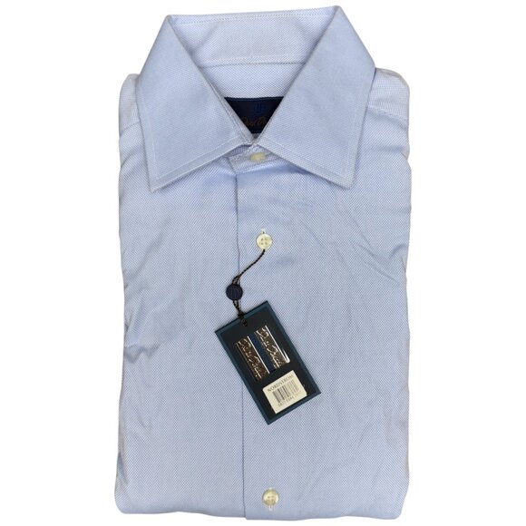 NWT Men's DAVID DONAHUE Royal Oxford Dress Shirt "Trim"-Fit | Size 15 | 32/33 - Picture 3 of 9